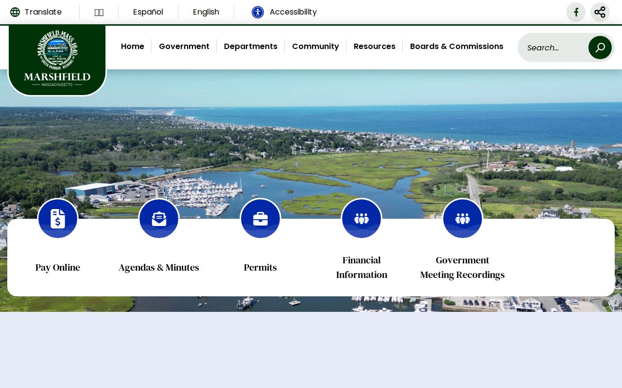 Marshfield resident records Town of Marshfield homepage